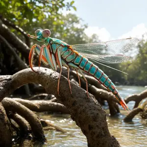 Dragonfly + Mantis shrimp